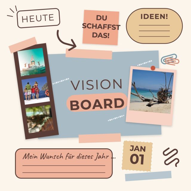 Vision-Board-Vorlage „Pastell Scrapbook“